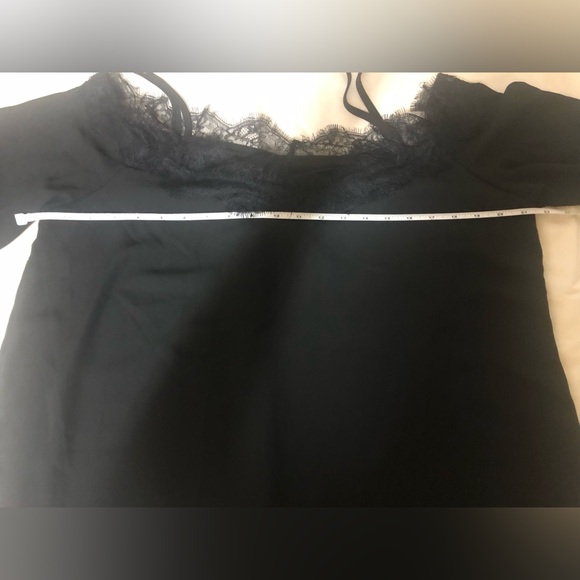 RUE21 BLACK OFF THE SHOULDERS BLOUSE WITH LACE DETAILING SIZE: 1X - Picture 7 of 12